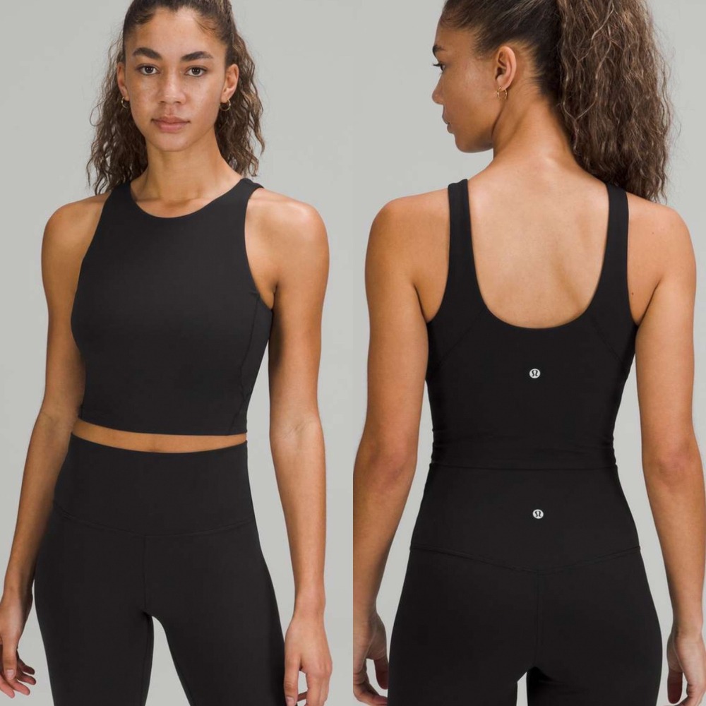 Lululemon Align High Neck Tank‎ Top Black Womens Size 2 Style W1DCDS Nulu Fabric